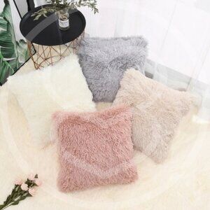 Soft Fluffy Pillow Covers - 4 colors